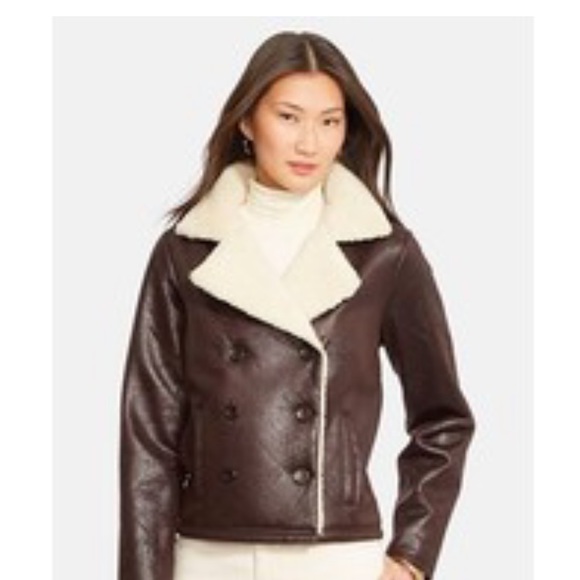 ralph lauren shearling jacket